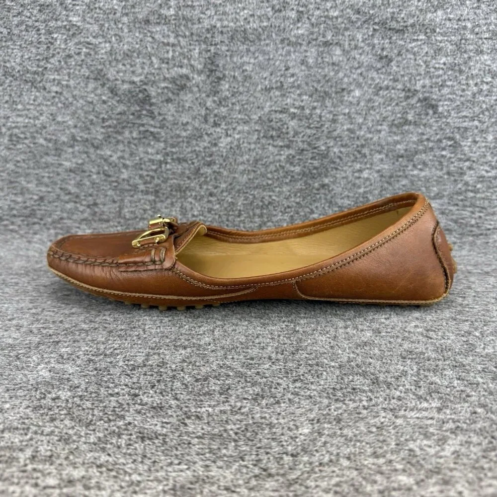 ✅Ralph Lauren Collection Stirrup Buckle Accent Driving Loafers Women’s Size 8.5B - Picture 11 of 11